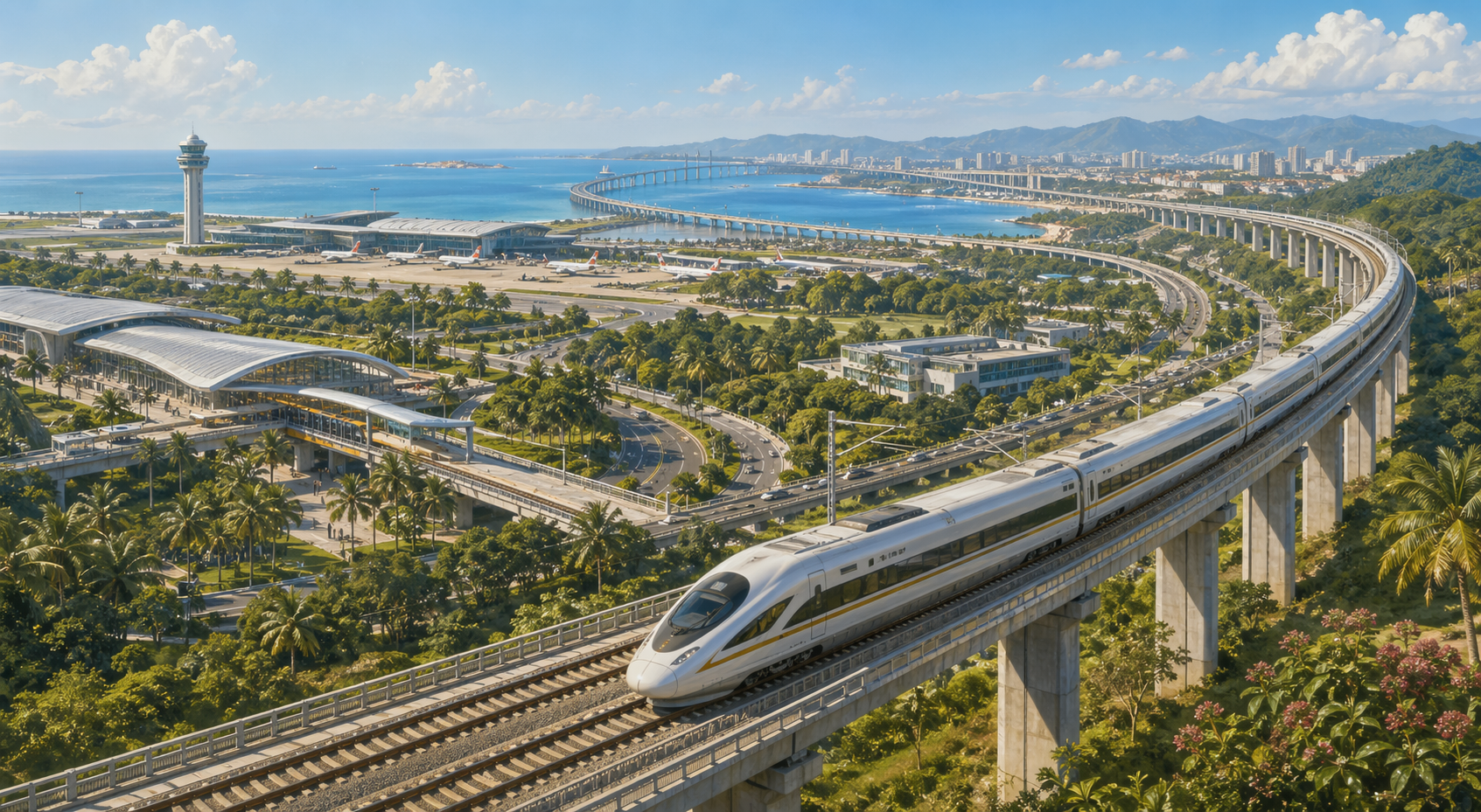 环岛高铁超级基建